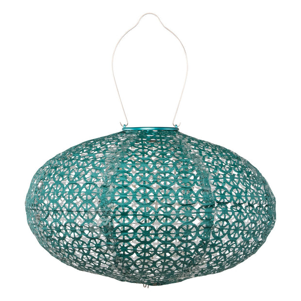 Soji Stella Oval Solar Lantern | Emerald Green