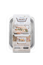 SET OF 2 FANCY PANZ | 2 IN 1 DECORATIVE FOIL PAN COVERS