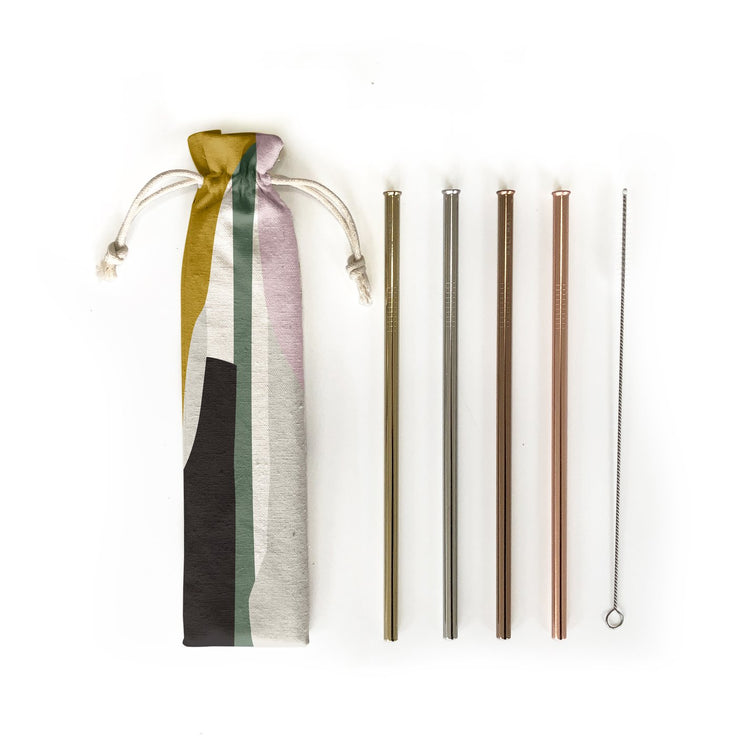 REUSABLE STRAW SET | SET OF 4