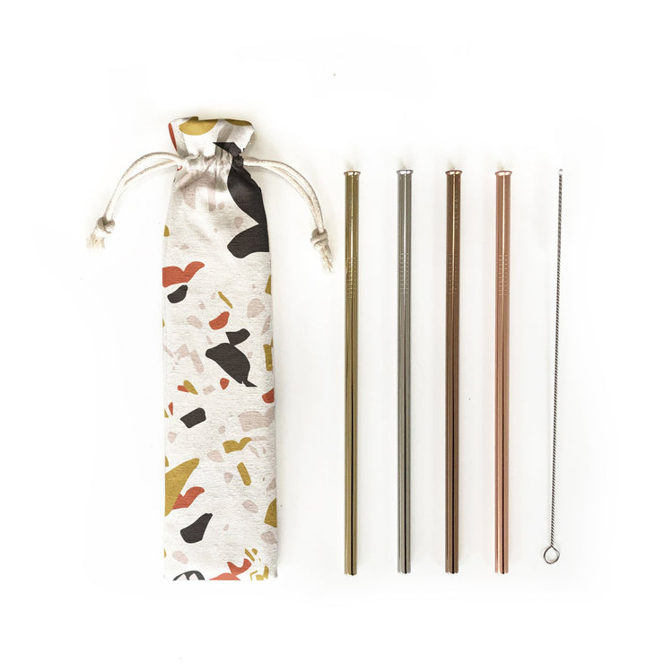 REUSABLE STRAW SET | SET OF 4