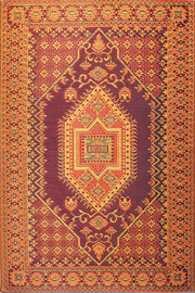 THE OG RECYCLED PLASTIC OUTDOOR MAT 4' X 6' TURKISH RUST