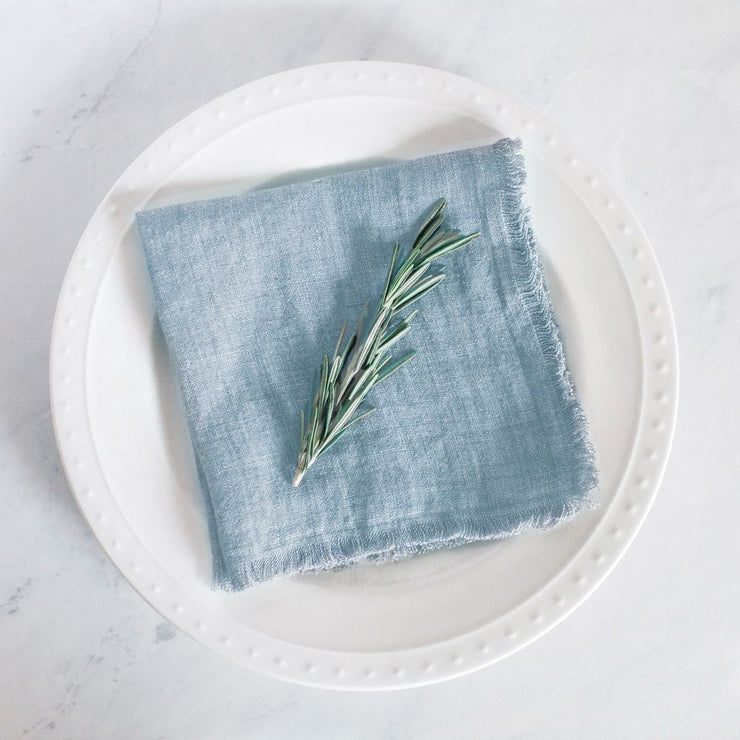 Hand Dyed Stonewashed Linen Napkin | Set of 4