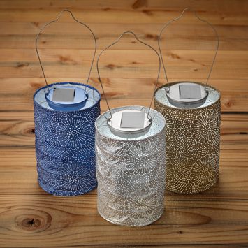 SOJI STELLA CYLINDER - 7.5" TYVEK SOLAR LANTERN